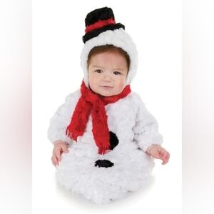 NIB Infant Cozy Snowman Bunting Costume- 0-6 Months- Holiday, Winter, Christmas